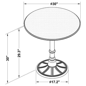 CoasterEveryday Oswego Round Bistro Dining Table Bronze