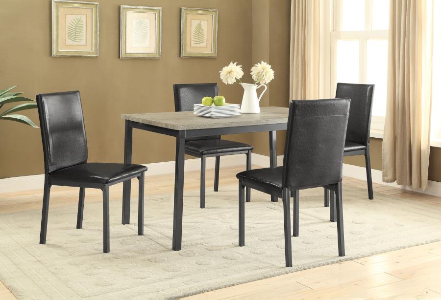 CoasterEveryday Garza Rectangular Dining Table Black