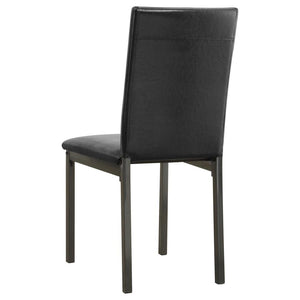 CoasterEveryday Garza Upholstered Dining Chairs Black (Set Of 2)