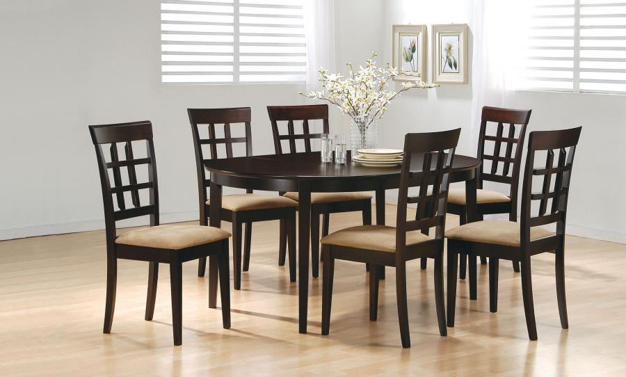 CoasterEveryday Gabriel Oval Dining Table Cappuccino