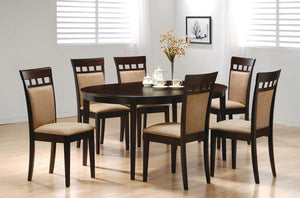 CoasterEveryday Gabriel Oval Dining Table Cappuccino