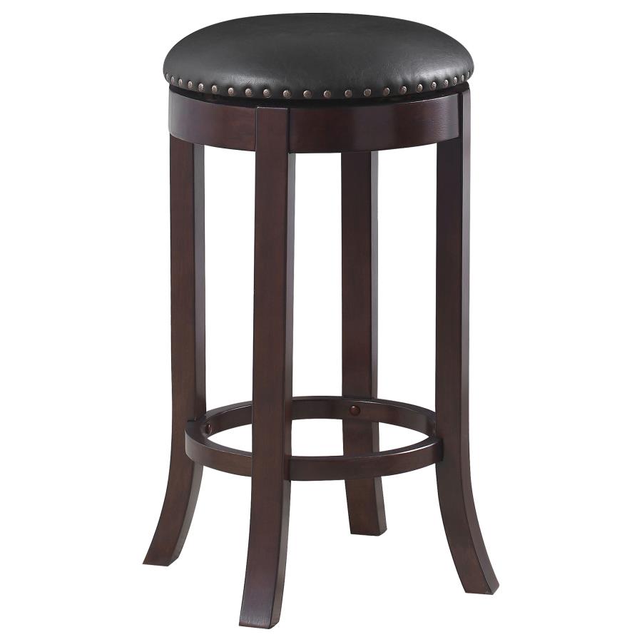 CoasterEveryday Aboushi Swivel Bar Stools With Upholstered Seat Brown (Set Of 2)