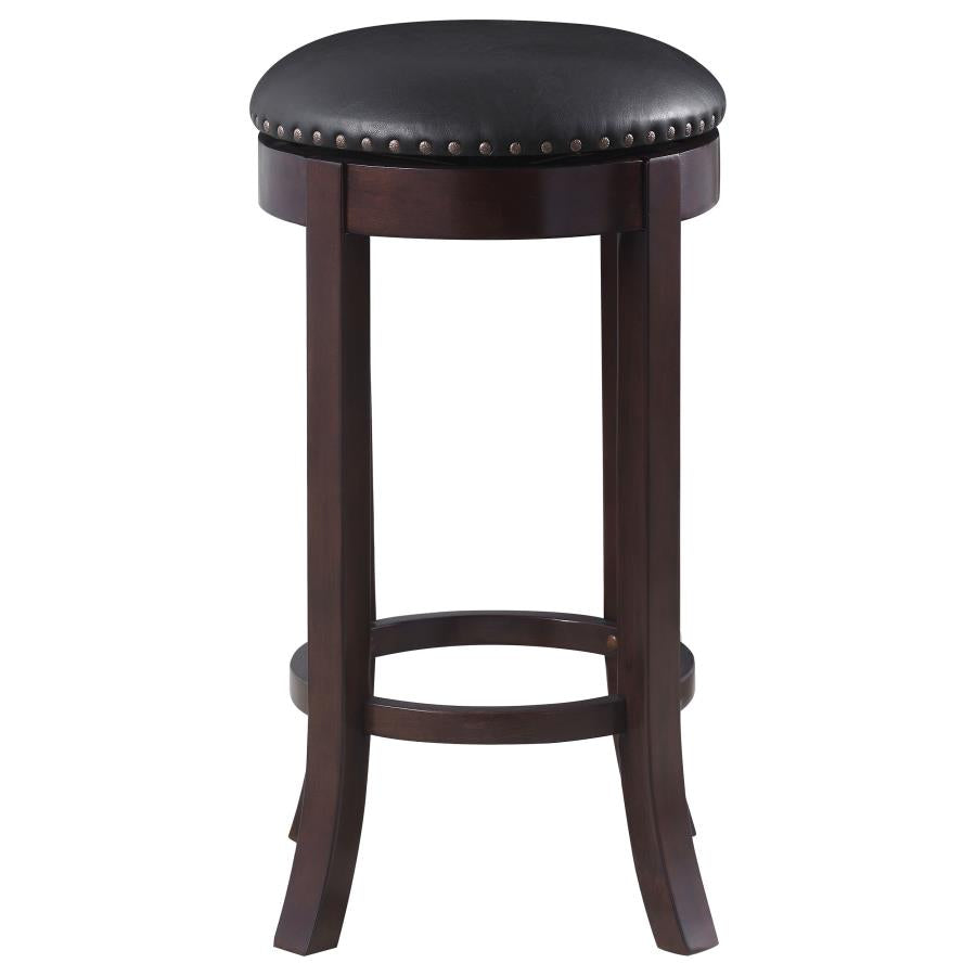 CoasterEveryday Aboushi Swivel Bar Stools With Upholstered Seat Brown (Set Of 2)