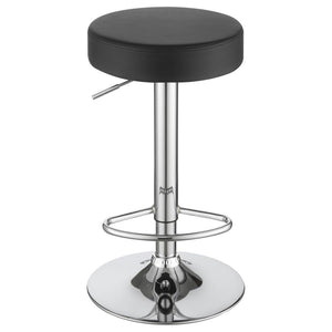 CoasterEveryday Ramses 29″ Adjustable Bar Stool Chrome And Black