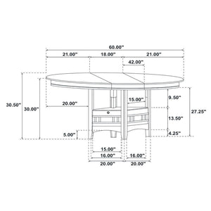 CoasterEveryday Lavon Dining Table With Storage Espresso