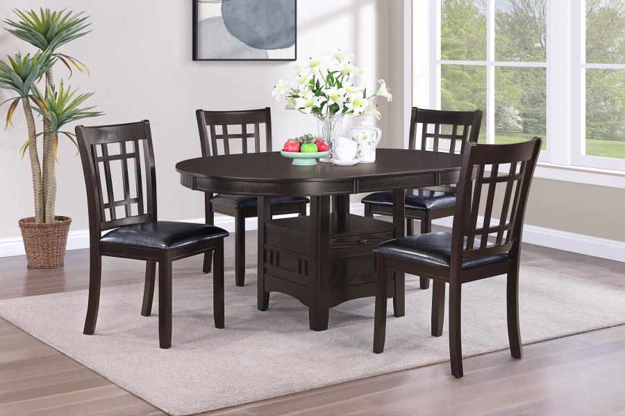 CoasterEveryday Lavon Dining Table With Storage Espresso