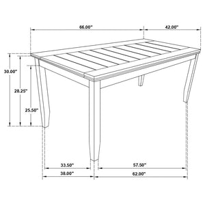 CoasterEveryday Dalila Rectangular Dining Table Cappuccino