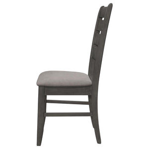 CoasterEveryday Dalila Ladder Back Side Chair (Set Of 2) Grey And Dark Grey