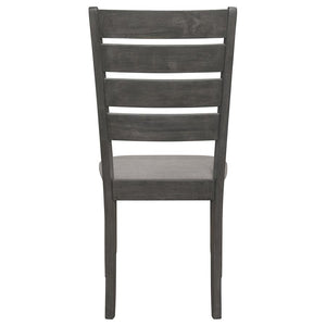 CoasterEveryday Dalila Ladder Back Side Chair (Set Of 2) Grey And Dark Grey