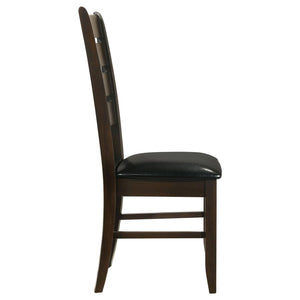 CoasterEveryday Dalila Ladder Back Side Chairs Cappuccino And Black (Set Of 2)