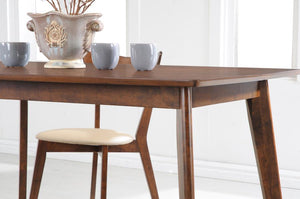 CoasterEveryday Kersey Dining Table With Angled Legs Chestnut