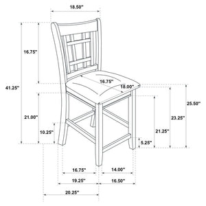 CoasterEveryday Lavon Lattice Back Counter Stools Tan And Espresso (Set Of 2)