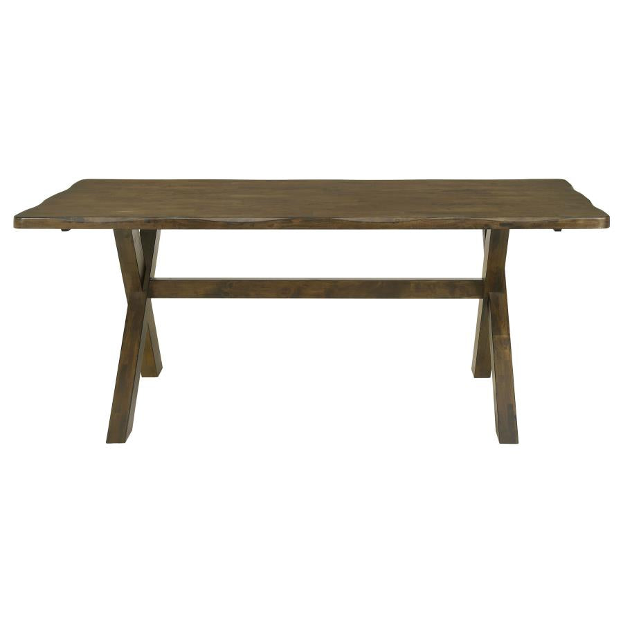 CoasterEveryday Alston X-Shaped Dining Table Knotty Nutmeg