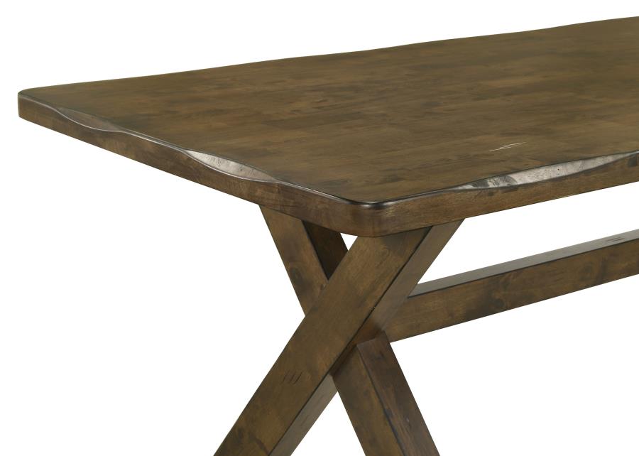 CoasterEveryday Alston X-Shaped Dining Table Knotty Nutmeg