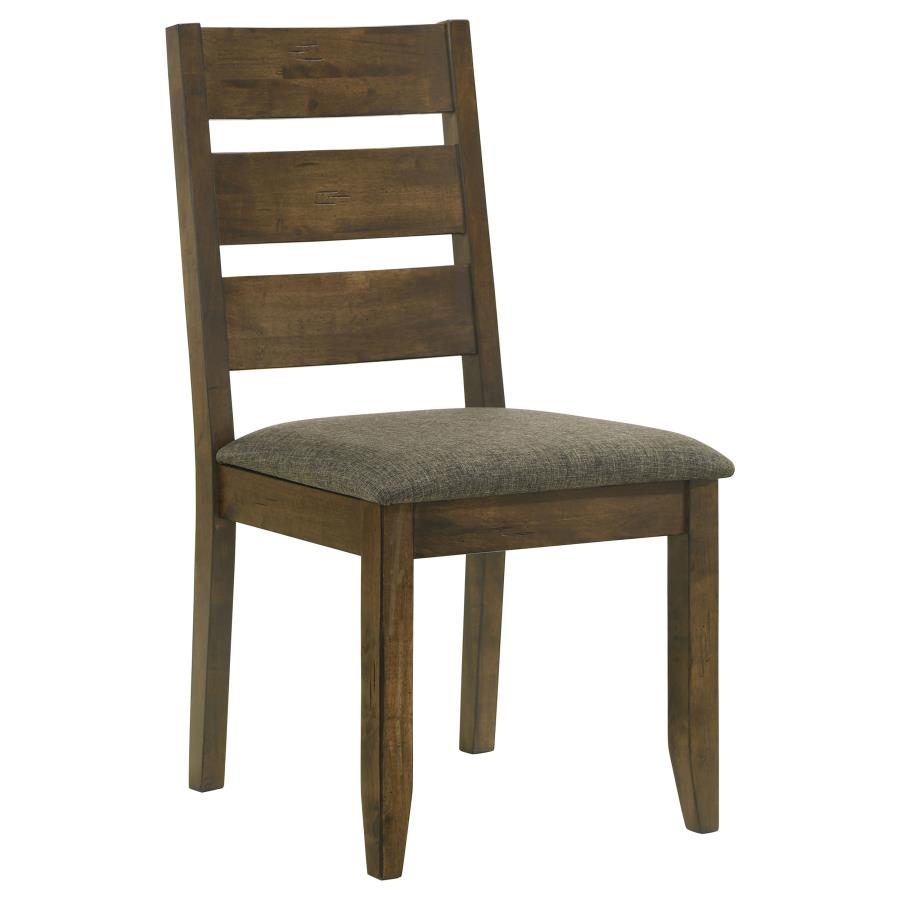 CoasterEveryday Alston Ladder Back Dining Side Chairs Knotty Nutmeg And Brown (Set Of 2)