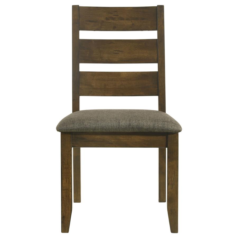 CoasterEveryday Alston Ladder Back Dining Side Chairs Knotty Nutmeg And Brown (Set Of 2)