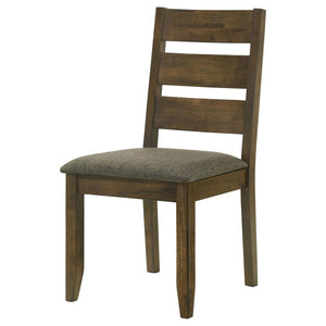 CoasterEveryday Alston Ladder Back Dining Side Chairs Knotty Nutmeg And Brown (Set Of 2)