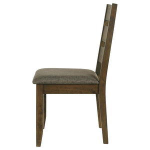 CoasterEveryday Alston Ladder Back Dining Side Chairs Knotty Nutmeg And Brown (Set Of 2)