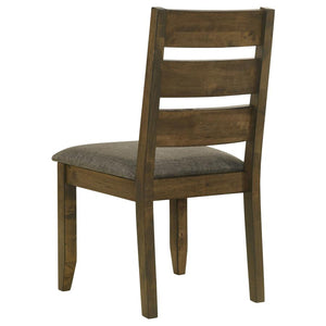 CoasterEveryday Alston Ladder Back Dining Side Chairs Knotty Nutmeg And Brown (Set Of 2)