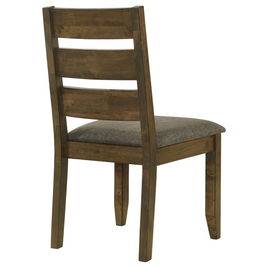 CoasterEveryday Alston Ladder Back Dining Side Chairs Knotty Nutmeg And Brown (Set Of 2)