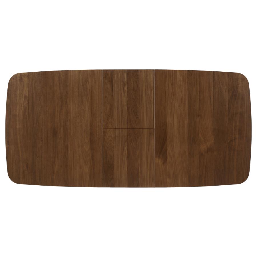 CoasterEveryday Redbridge Butterfly Leaf Dining Table Natural Walnut