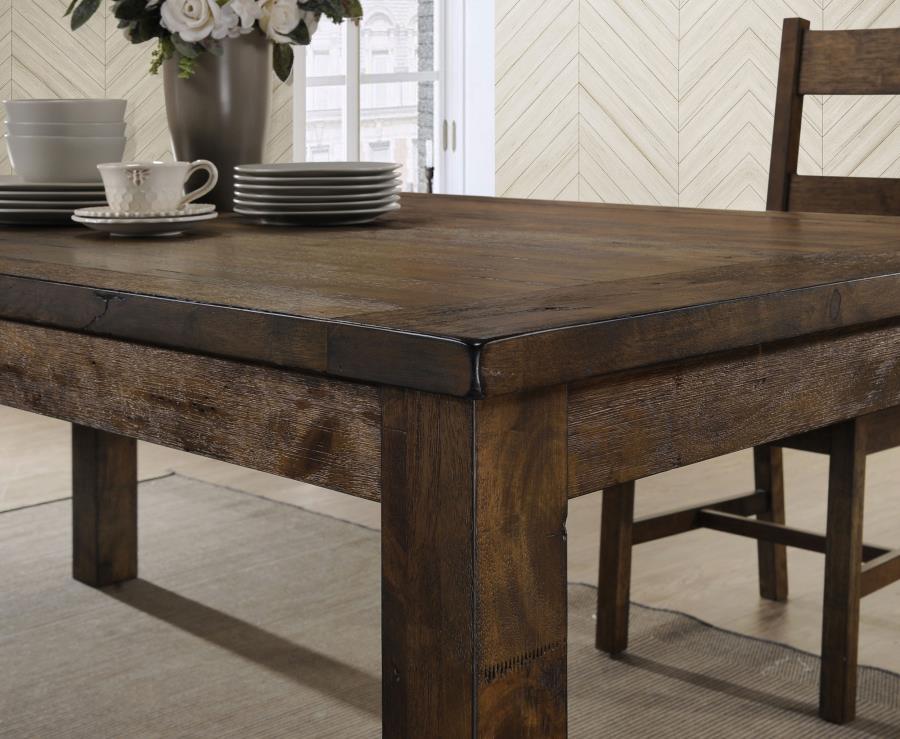 CoasterEveryday Coleman Rectangular Dining Table Rustic Golden Brown