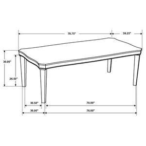 Ronnie Starburst Dining Table Nutmeg And Rustic Cream