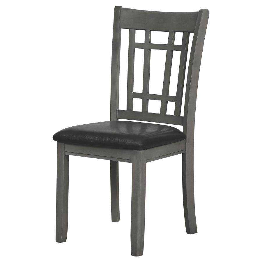 CoasterEveryday Lavon Padded Dining Side Chairs Medium Grey And Black (Set Of 2)