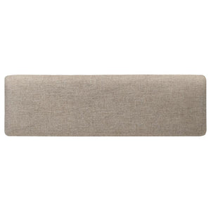 Bridget Upholstered Dining Bench Stone Brown And Charcoal Sandthrough