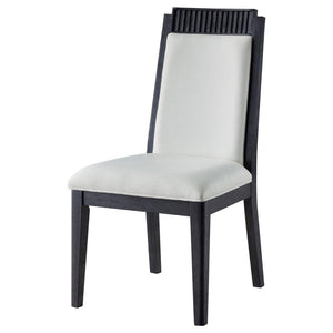 Brookmead Upholstered Dining Side Chair Ivory And Black (Set Of 2)