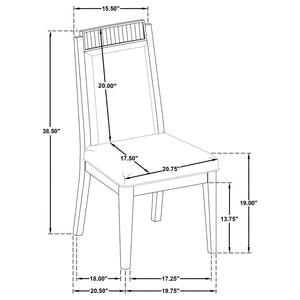 Brookmead Upholstered Dining Side Chair Ivory And Black (Set Of 2)