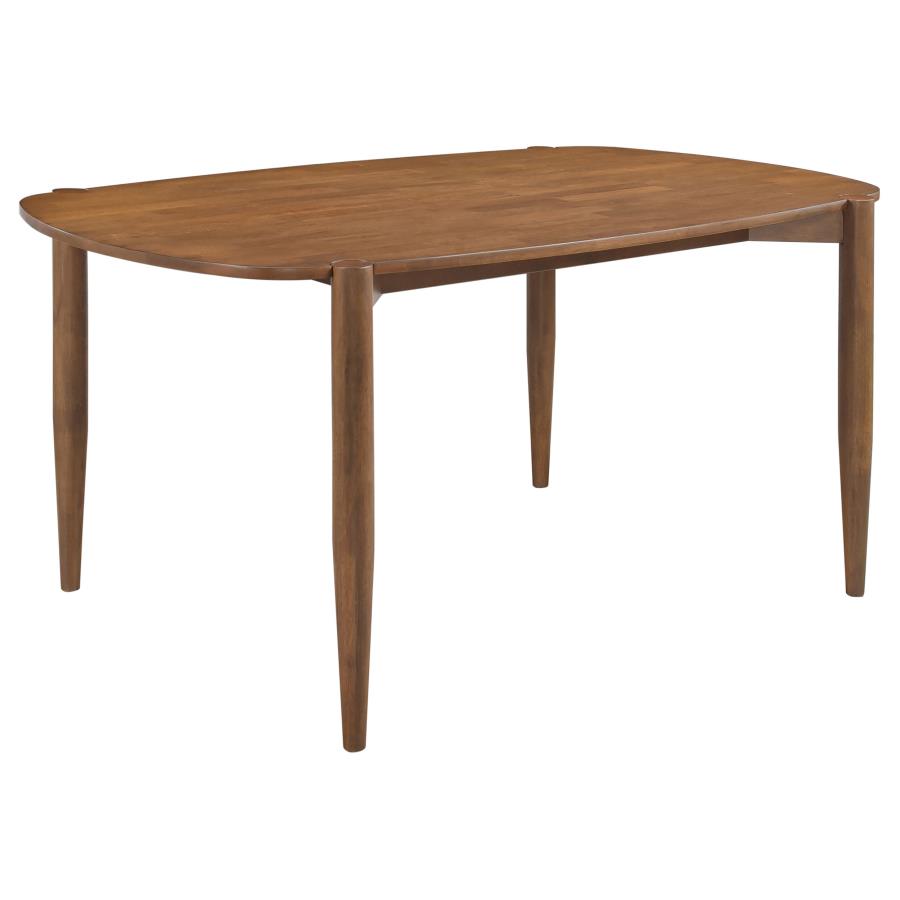 CoasterEveryday Dortch Oval Solid Wood Dining Table Walnut