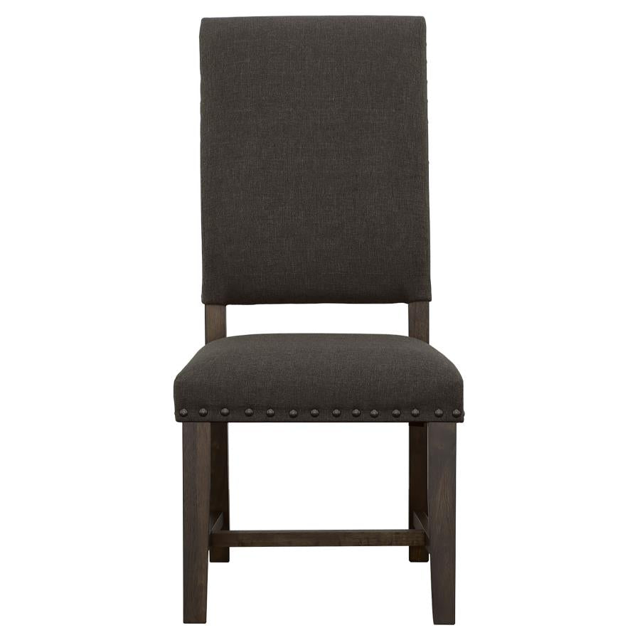 CoasterEssence Twain Upholstered Side Chairs Warm Grey (Set Of 2)