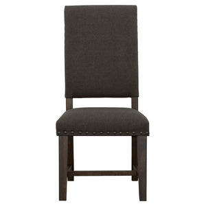 CoasterEssence Twain Upholstered Side Chairs Warm Grey (Set Of 2)