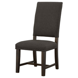 CoasterEssence Twain Upholstered Side Chairs Warm Grey (Set Of 2)