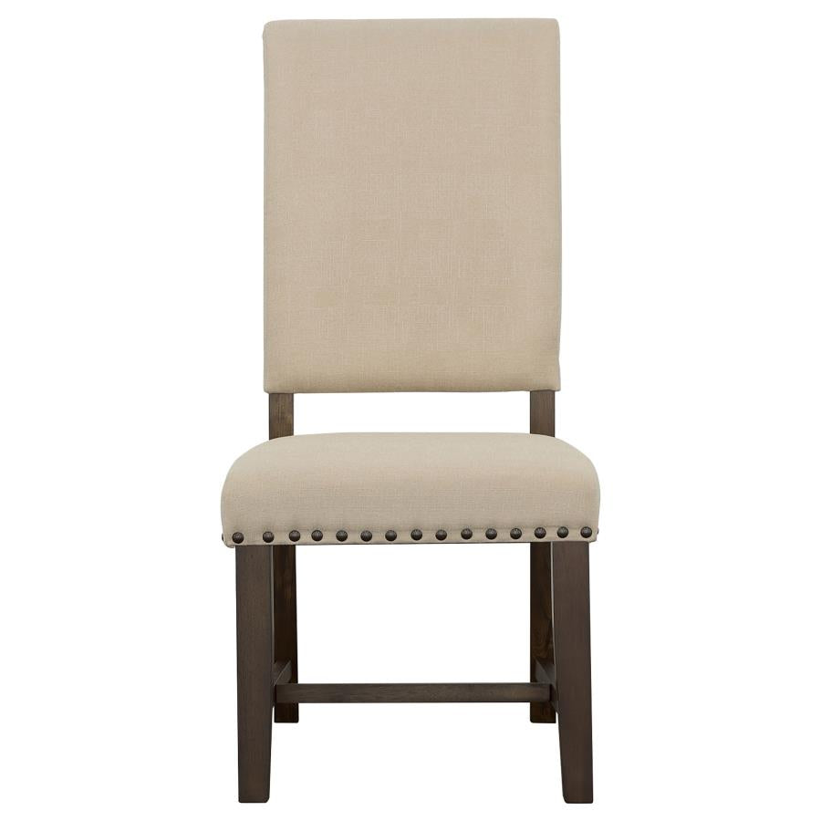 CoasterEssence Twain Upholstered Side Chairs Beige (Set Of 2)