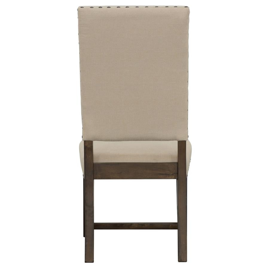 CoasterEssence Twain Upholstered Side Chairs Beige (Set Of 2)