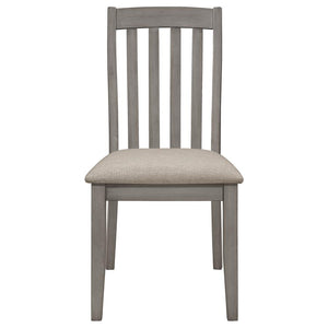 CoasterEveryday Nogales Slat Back Side Chairs Coastal Grey (Set Of 2)