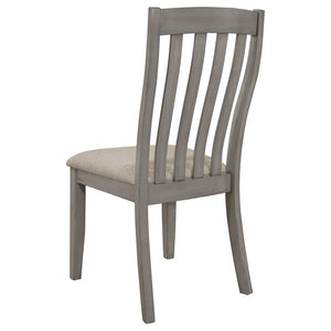 CoasterEveryday Nogales Slat Back Side Chairs Coastal Grey (Set Of 2)