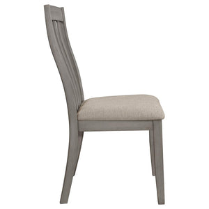 CoasterEveryday Nogales Slat Back Side Chairs Coastal Grey (Set Of 2)