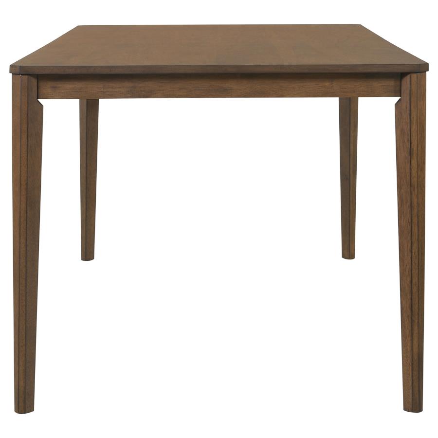 CoasterEveryday Wethersfield Dining Table With Clipped Corner Medium Walnut