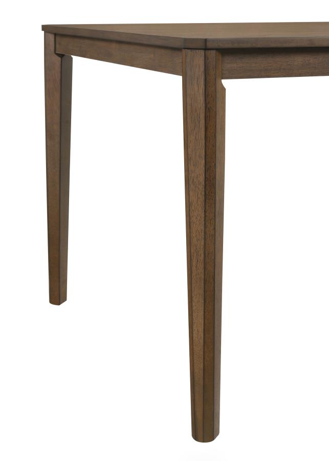 CoasterEveryday Wethersfield Dining Table With Clipped Corner Medium Walnut