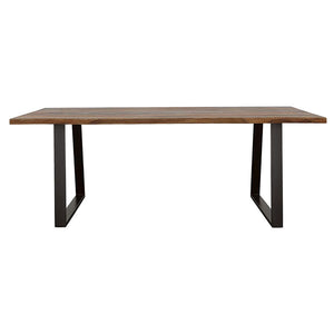 CoasterElevations Ditman Live Edge Dining Table Grey Sheesham And Black