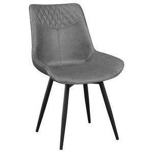 CoasterEssence Brassie Upholstered Side Chairs Grey (Set Of 2)