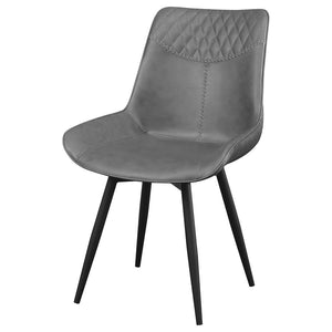 CoasterEssence Brassie Upholstered Side Chairs Grey (Set Of 2)