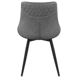 CoasterEssence Brassie Upholstered Side Chairs Grey (Set Of 2)