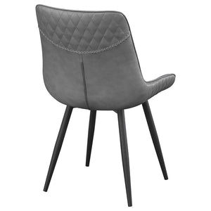 CoasterEssence Brassie Upholstered Side Chairs Grey (Set Of 2)