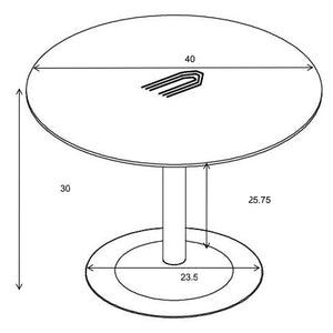 CoasterEssence Lana Round Dining Table Walnut And Black