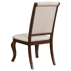 CoasterEssence Brockway Tufted Dining Chairs Cream And Antique Java (Set Of 2)