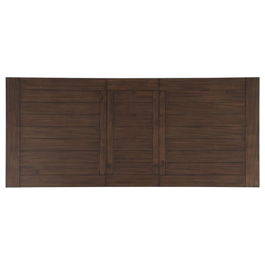 CoasterEssence Madelyn Dining Table With Extension Leaf Dark Cocoa And Coastal White